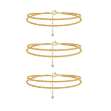 Load image into Gallery viewer, Women's Double Layered Anklet
