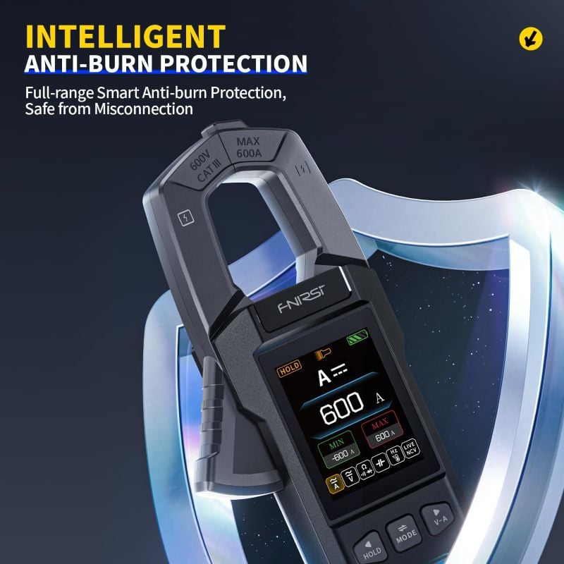 FNIRSI DMC-100 Digital Clamp Meter Multimeter 9999 Counts TRMS