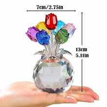 Load image into Gallery viewer, 7-Color Crystal Rose Floral Keepsake
