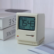 Load image into Gallery viewer, 1984 Retro-Inspired Cream Digital Alarm Clock
