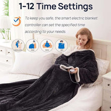 Load image into Gallery viewer, Electric Wearable Throw Blanket with Sleeves