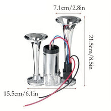 Load image into Gallery viewer, 600DB Dual-Tone Metal Car Horn