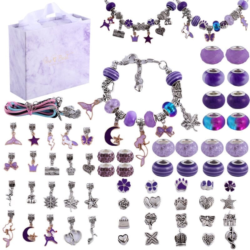 【Extra 50% Off】Girls Charm Bracelet Making Kit