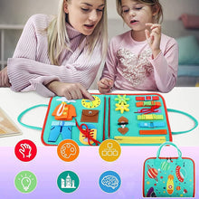 Load image into Gallery viewer, Toddler Felt Busy Board Montessori Toys