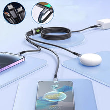Load image into Gallery viewer, Three-in-One Braided Data Cable