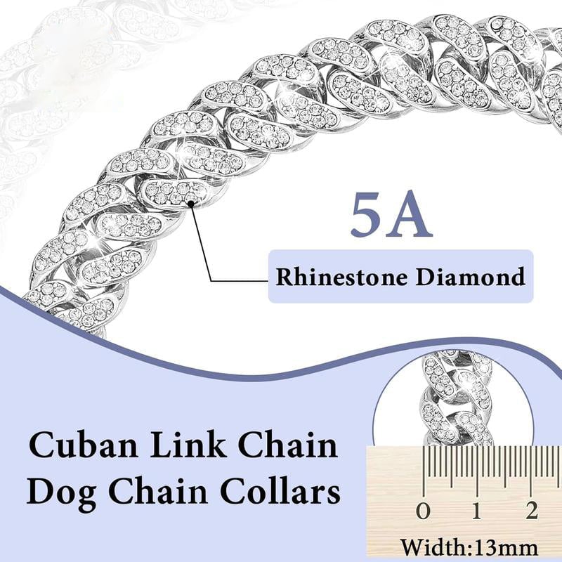 Bling Cuban Link Dog Collar