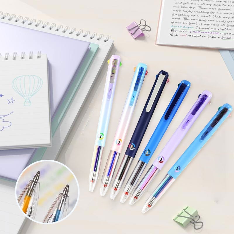Three-Color Retractable Gel Pen