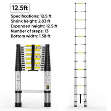 Load image into Gallery viewer, Sakerplus Portable Collapsible Extension Ladder