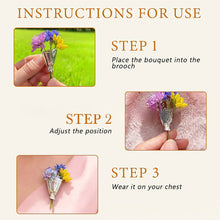 Load image into Gallery viewer, Wearable Flower Bouquet Clip Brooch