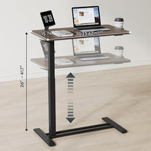 Load image into Gallery viewer, Hidden Casters Adjustable Bedside Table