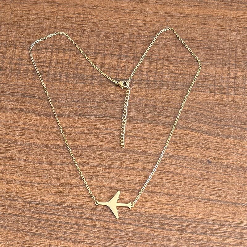 Light Luxury Aircraft Necklace