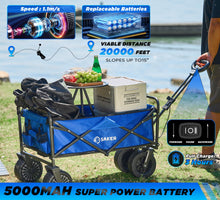 Load image into Gallery viewer, Portable Utility Cart for Outdoor Use - Electric Folding Wagon(Ships to the USA only)