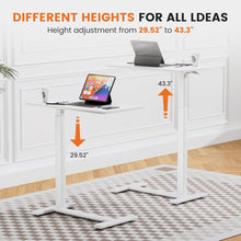 Load image into Gallery viewer, Hidden Casters Adjustable Bedside Table