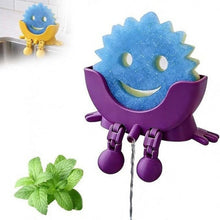 Load image into Gallery viewer, Cute Smiling Sponge Holder With Drainage