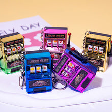 Load image into Gallery viewer, Rotating Fruit Machine Shaped Keychain