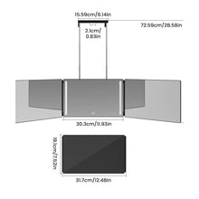 Load image into Gallery viewer, Expandable Tri-Fold Hanging Mirror