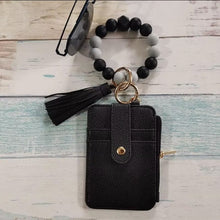 Load image into Gallery viewer, Stylish Card Holder With Silicone Bead Bracelet