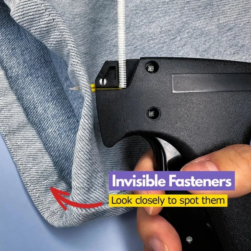 Quick Clothing Fixer(1 Set consists of glue needles (1000) +6 gun needles + a tag gun)