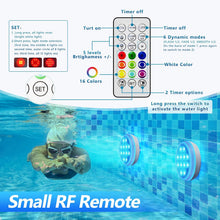 Load image into Gallery viewer, 2/4 PCS-Ultra-High Brightness Rechargeable Submersible LED Lights with Remote