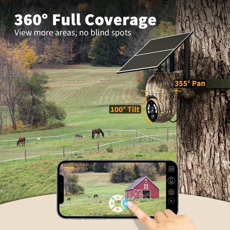 Solar camouflage camera