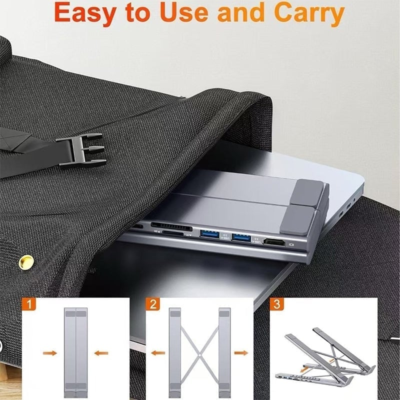 Aless™  8-in-1 USB-C Laptop Docking Station