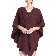 Load image into Gallery viewer, Women's Solid Color Cape Shawl