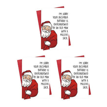 Load image into Gallery viewer, Cartoon Santa Claus Birthday Card