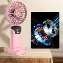 Load image into Gallery viewer, Portable fan with digital display