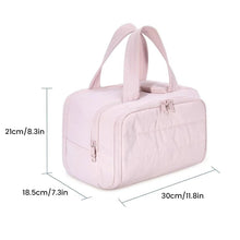 Load image into Gallery viewer, Large Wide-open Travel Makeup Bag