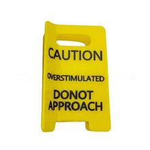 Load image into Gallery viewer, Caution Overstimulated Sign Hair Claw Clip