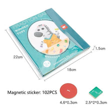 Load image into Gallery viewer, Montessori Magnetic Book Fraction Puzzle For Children
