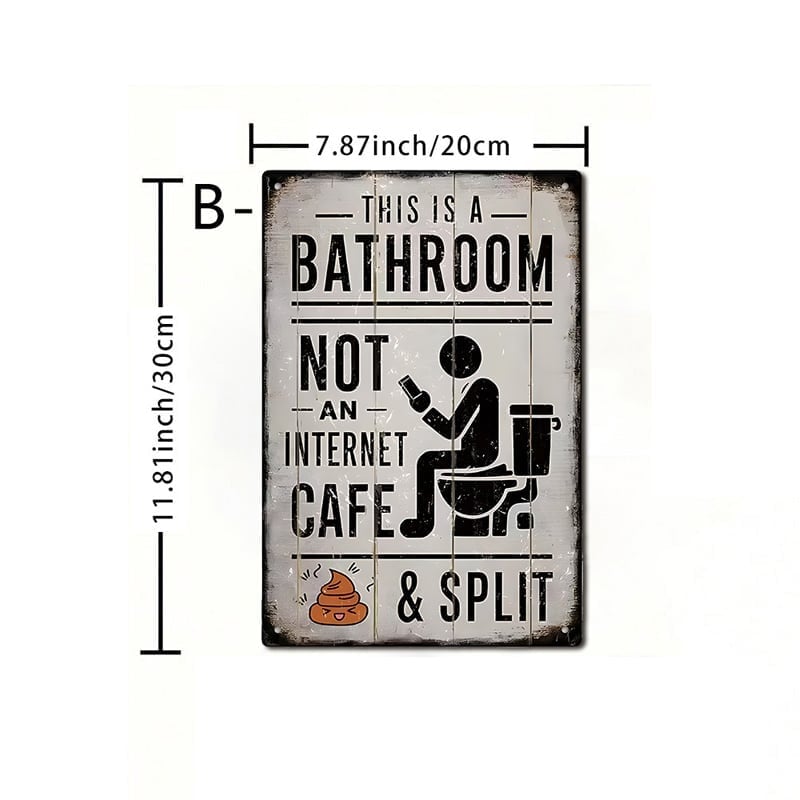 Creative Bathroom Door Sign