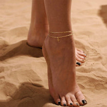 Load image into Gallery viewer, A-Z Letter Layered Ankle Bracelets for Women