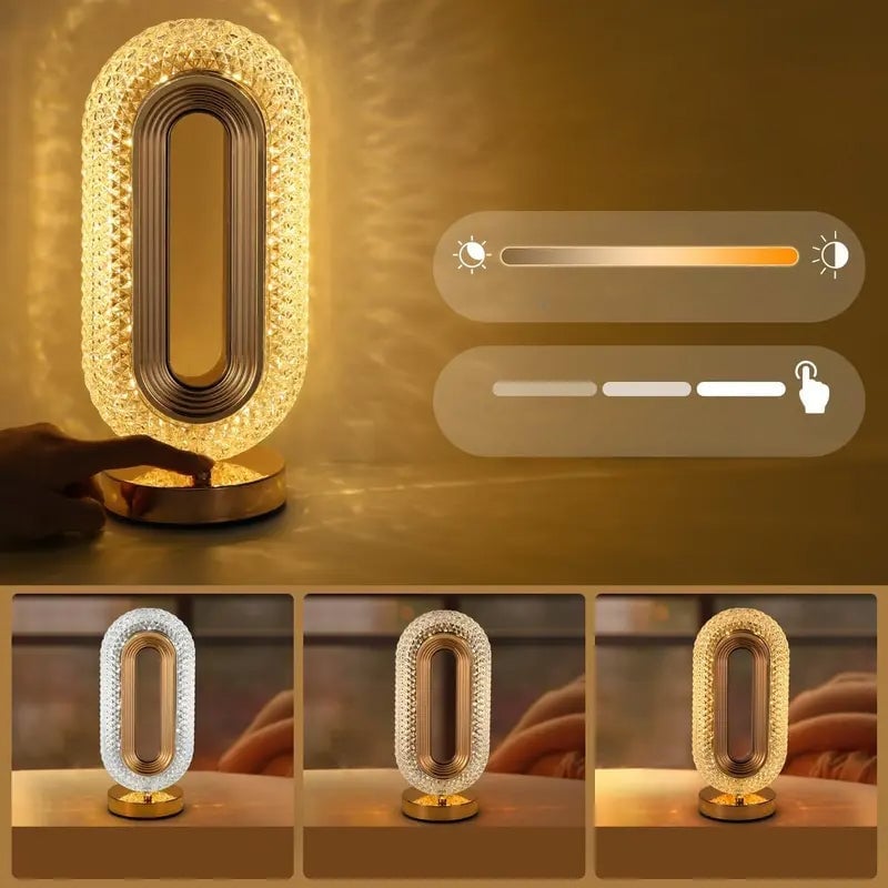Creative Crystal Bedside Night Lamp