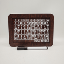 Load image into Gallery viewer, Wooden money box with engraved figures