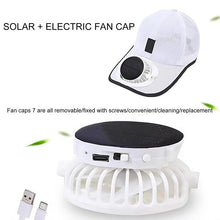 Load image into Gallery viewer, Sakerplus Solar Powered Cooling Fan Cap