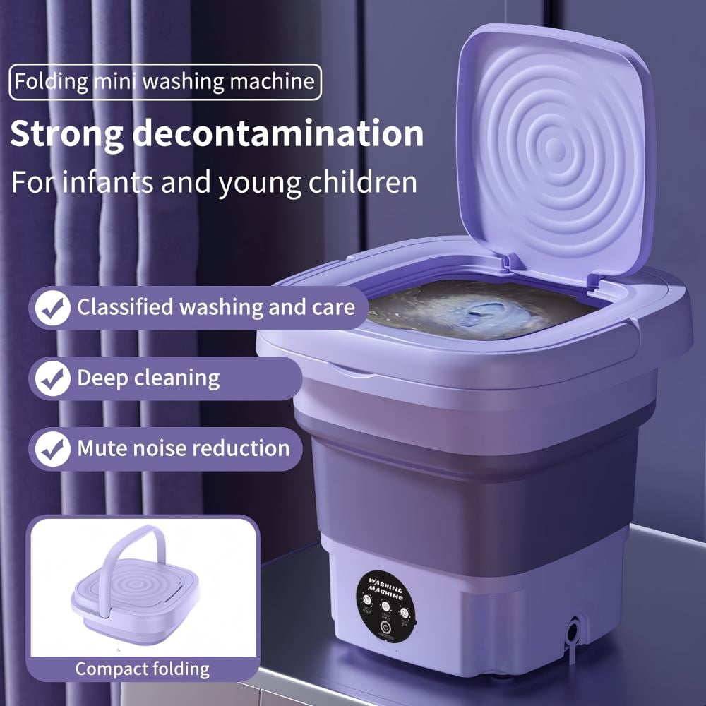 Sakerplus® Foldable Portable Mini Washing Machine