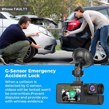 Load image into Gallery viewer, 1080P Dual-Lens WiFi Dashcam