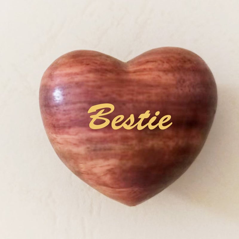 Pocket Hug Wooden Heart Token