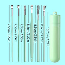 Load image into Gallery viewer, 6 Counts Set Stainless Steel Spiral Ear Massage Cleaning Tool