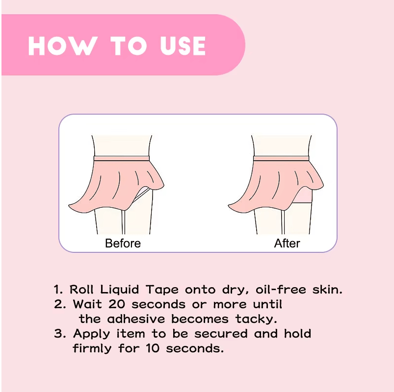 Liquid Body Adhesive for Clothes