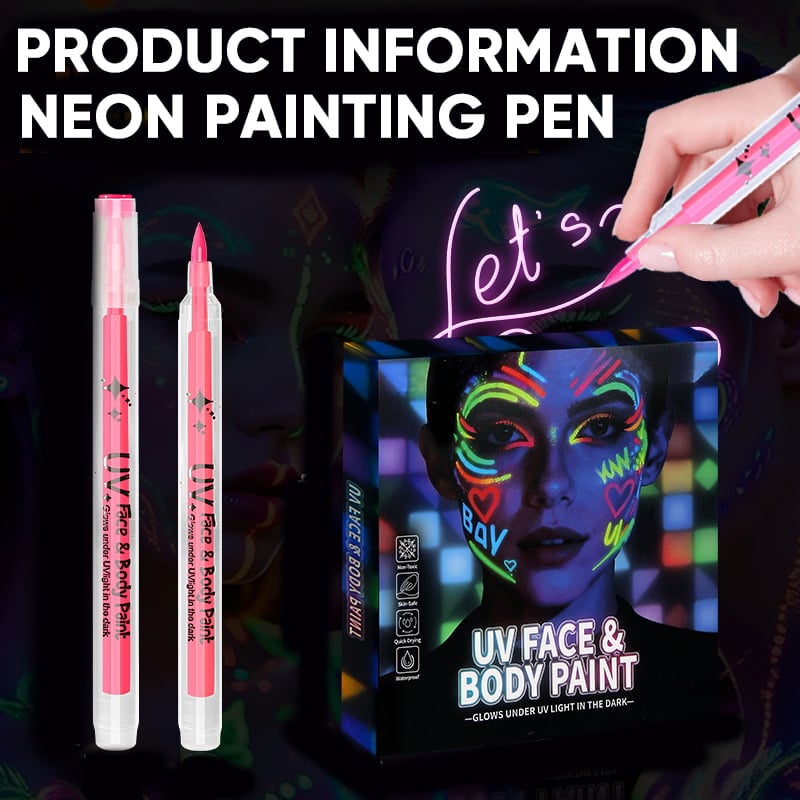 UV Neon Face Paint Markers 12 Colors