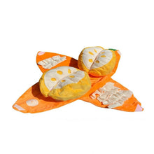 Load image into Gallery viewer, Orange Hide-and-Seek Plush Dog Toy