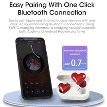 Load image into Gallery viewer, Heart-Shaped TWS Bluetooth Earbuds