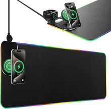 Load image into Gallery viewer, Sakerplus Wireless RGB Charging Mouse Pad