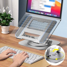 Load image into Gallery viewer, Aluminum Alloy Swivel Computer Stand