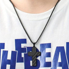 Load image into Gallery viewer, American Flag Cross Pendant Necklace