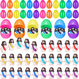 Prefilled Easter Eggs with Toys and Stickers for Egg Hunts
