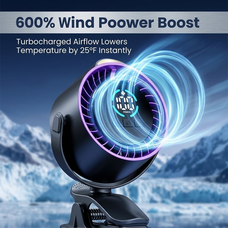 Multi-Function Wall Mount Clip Fan