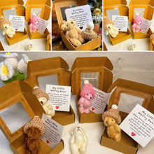 Load image into Gallery viewer, Handmade Mini Plush Teddy Bear in Box